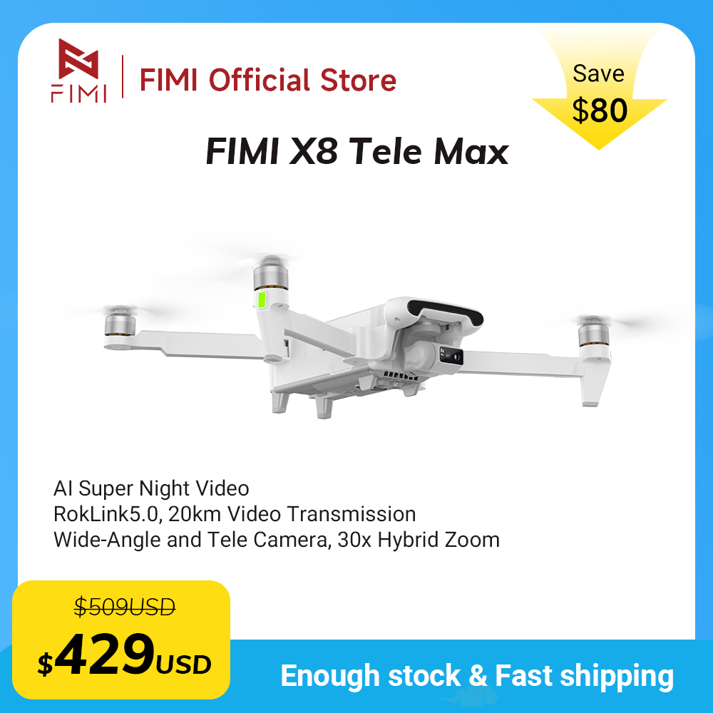 Drone Thermal Imaging - FIMI X8 Tele Max 新型ドローン 広角望遠カメラ