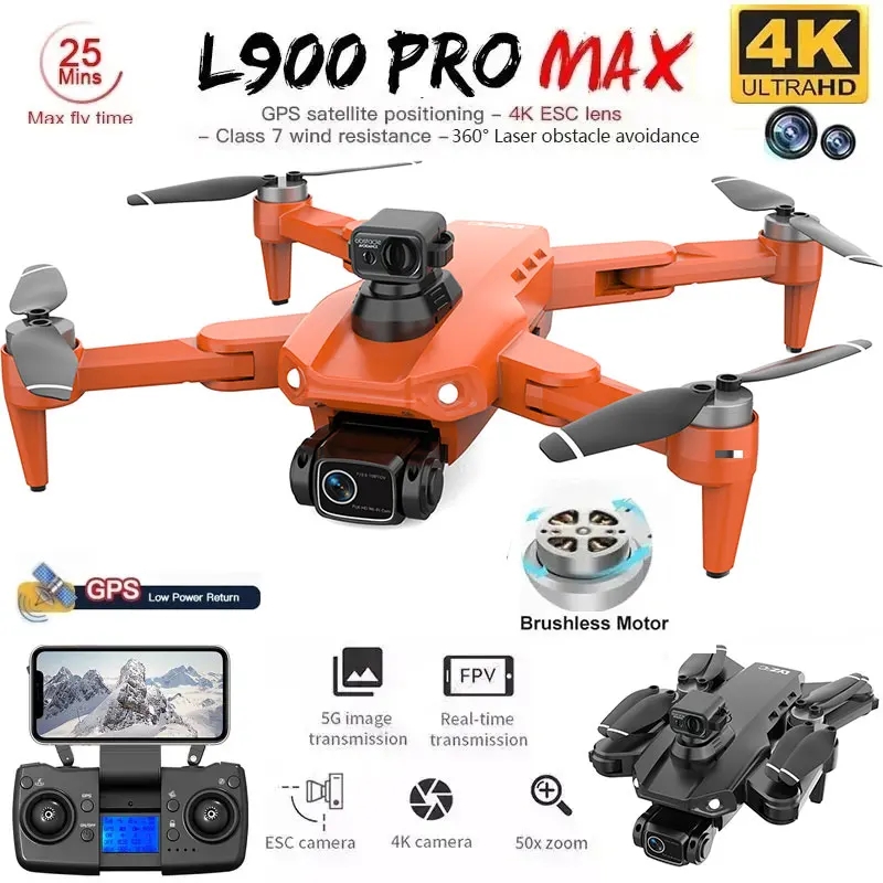 Drone Surveying - L900 Pro MAX GPS ドローン 4K