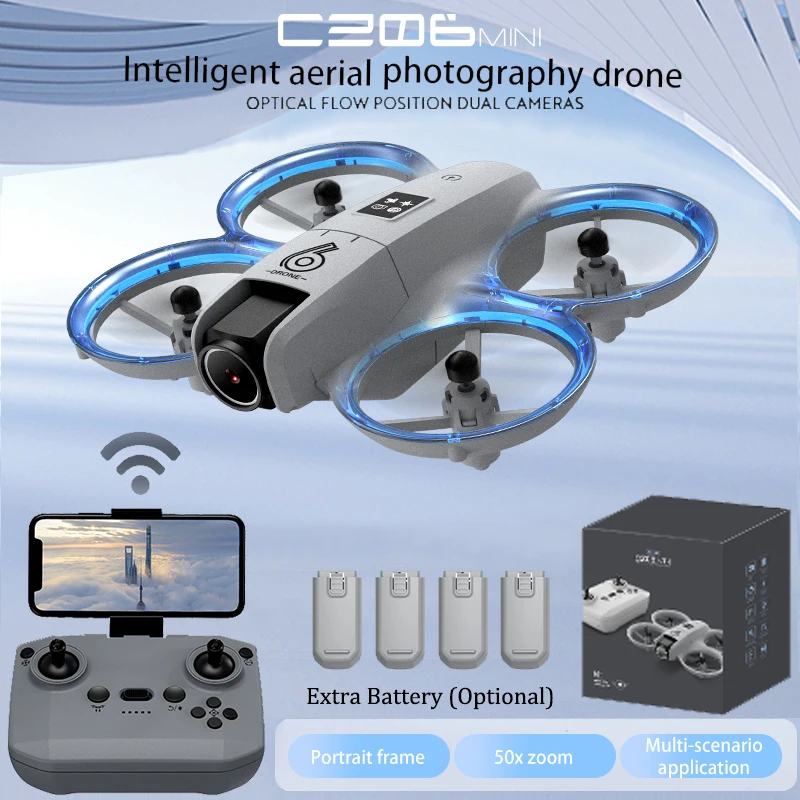 Drone Lidar - CZ06 ミニ RC クアッドコプター ドローン -