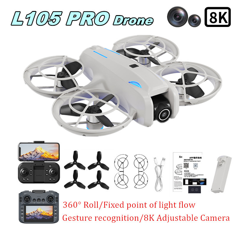 Drone Aerial Photography - L105 PRO ドローン デュエル 8Kレンズ 完全衝突防止＆完全密閉型