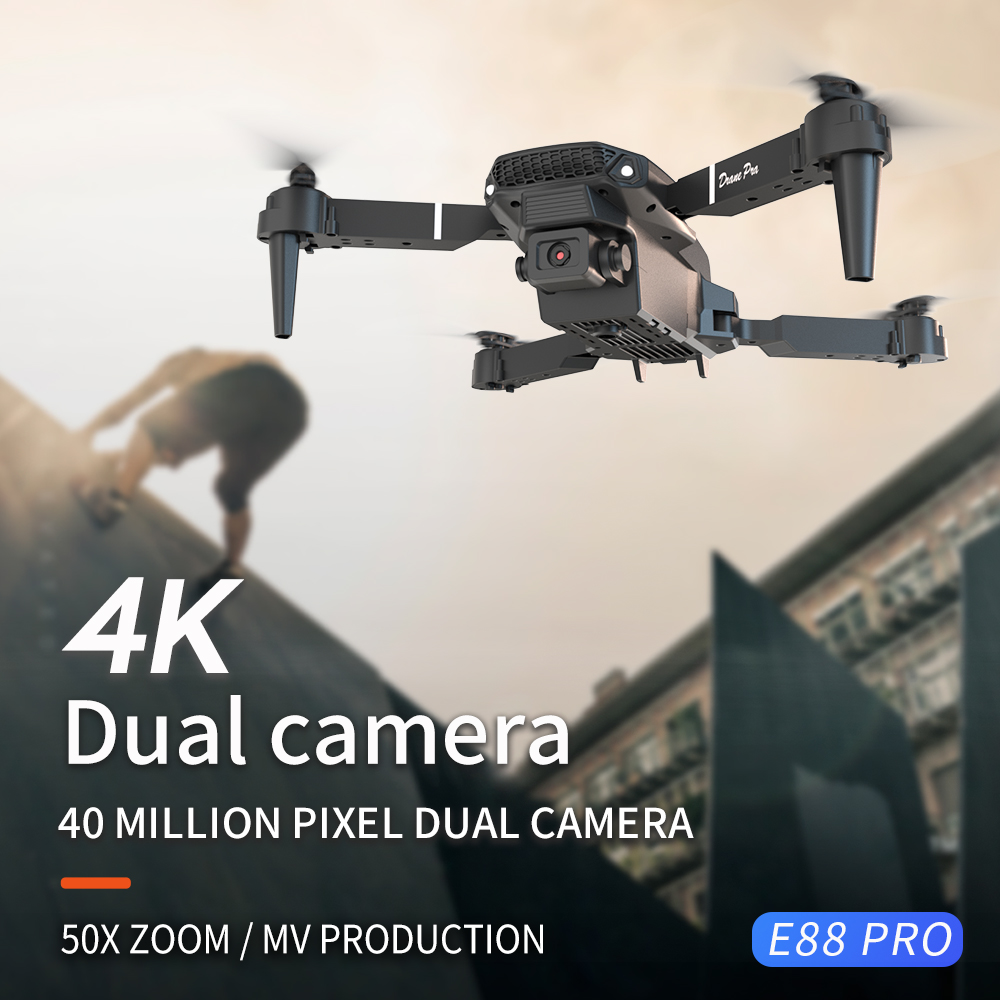 2026年新型 E88 プロ仕様 HD 4K RCドローン  - Drone Surveying のレビューと価格