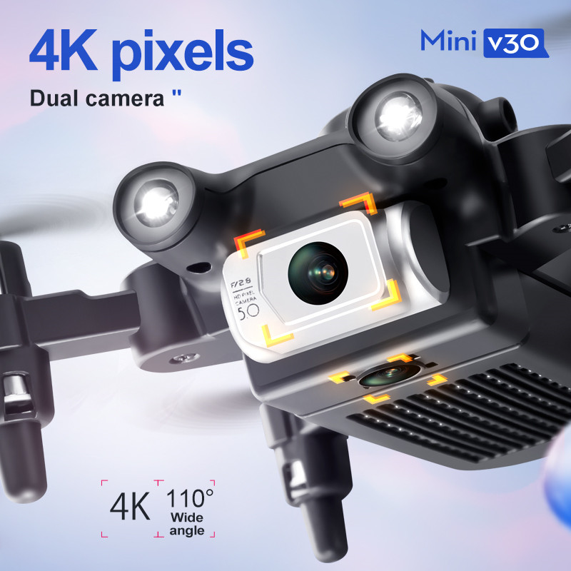 ミニ V30 WiFi FPV ドローン 4K HD デュア - Drone Lidar のレビューと価格