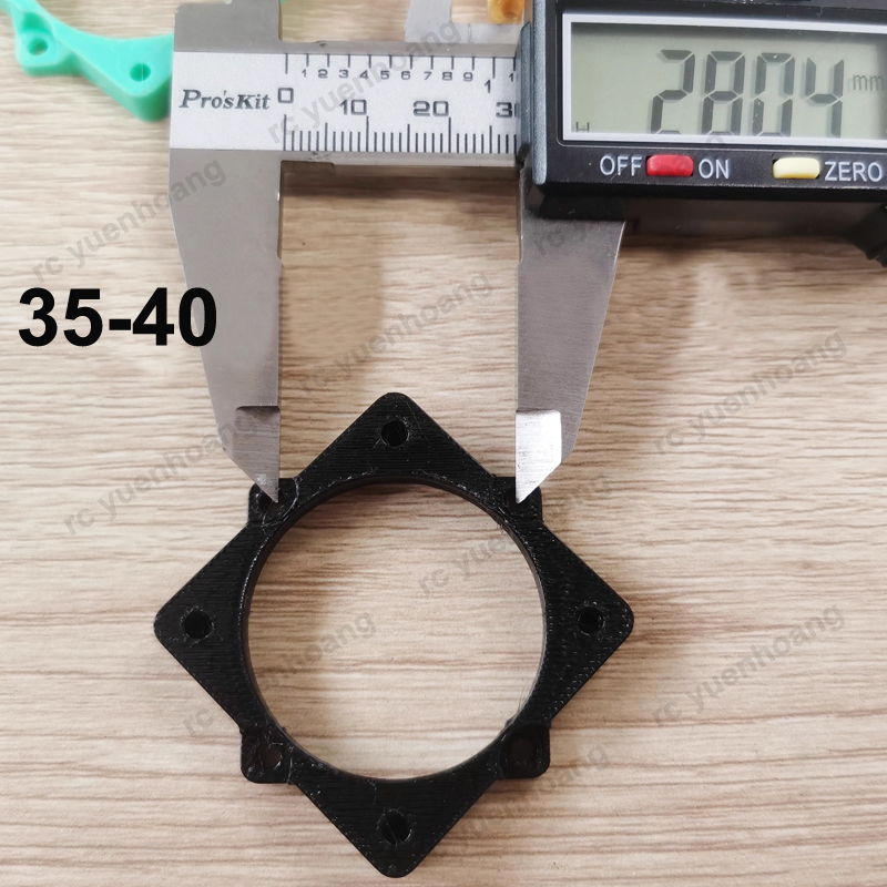 4 個 3D プリント 4028 冷却ファンマウントブラケッ - Drone 3D Modeling のレビューと価格