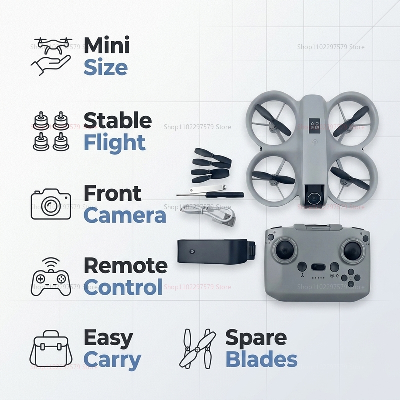 8K HDカメラ搭載ミニドローン FPV折りたたみ式クアッド - Drone Cinematic のレビューと価格