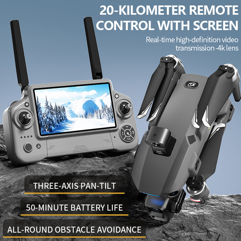2026年新型8Kデュアルカメラドローン、5.5インチ大型ス - Drone Aerial Photography のレビューと価格