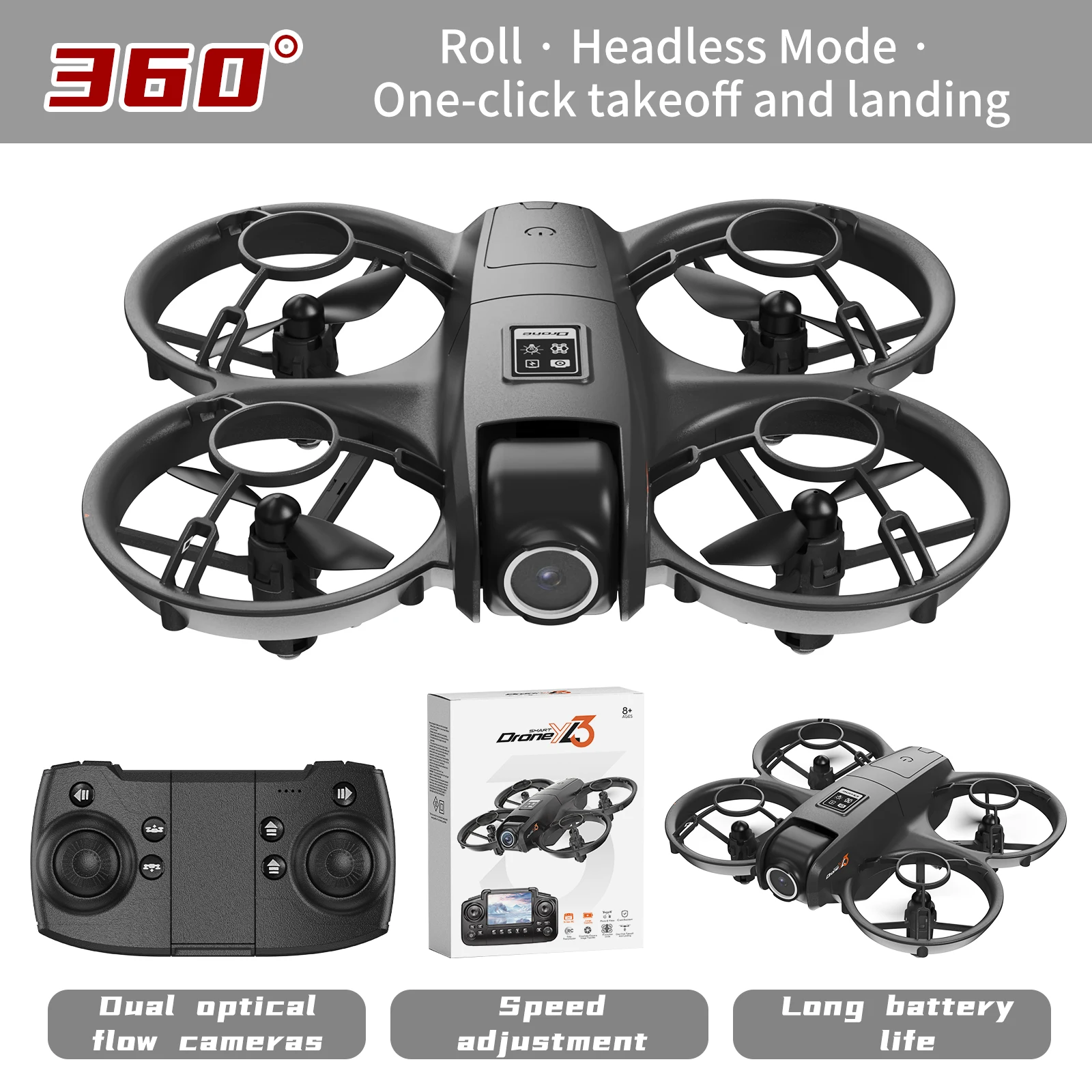 新型YL3 RCドローン 8K 1080P広角デュアルHDカ - Drone Surveying のレビューと価格