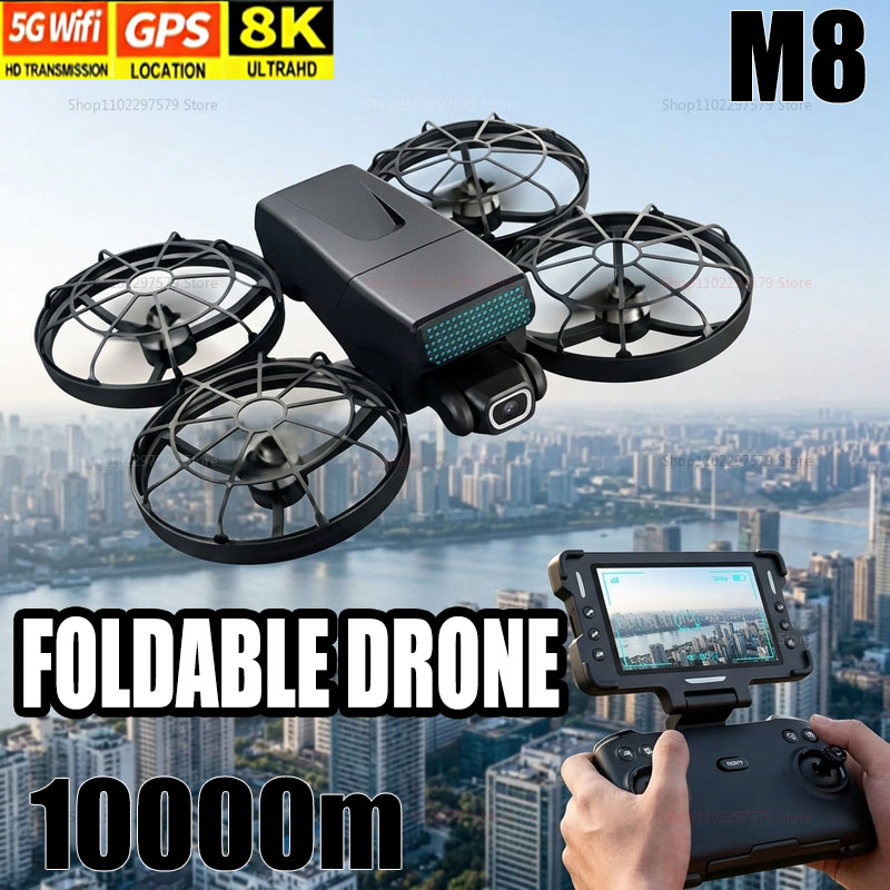 新型ドローン M8 GPS 8K プロフェッショナルHD 3 - Drone Surveying のレビューと価格