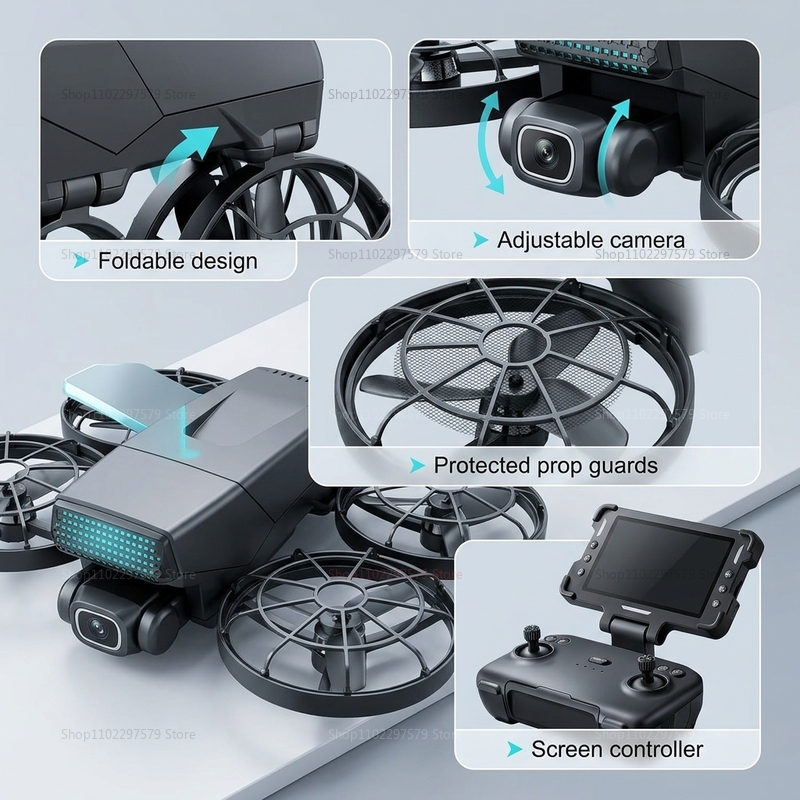 新型ドローン M8 GPS 8K プロフェッショナルHD 3 - Drone Surveying のレビューと価格