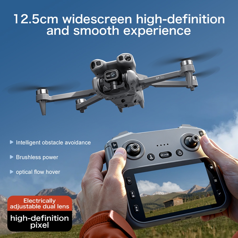 GT50 ミニドローン デュアルカメラ 8K 空撮機 障害物 - Drone Multispectral のレビューと価格